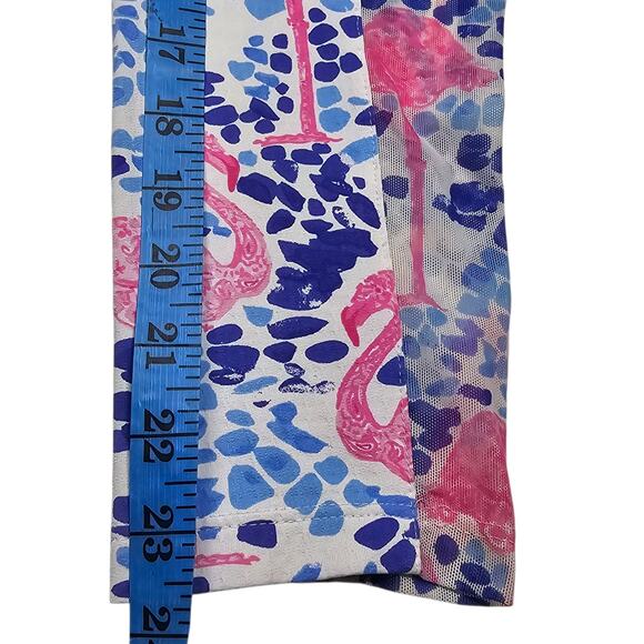 IBKUL Long Sleeve 1/4 Zip Mock Neck Flamingo Print Top Golf Pickleball Size XL - Picture 10 of 10